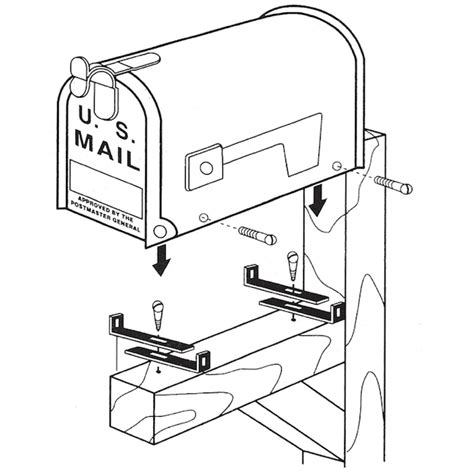 gibraltar mailbox universal mounting bracket|galvanized steel mailbox mounting bracket.